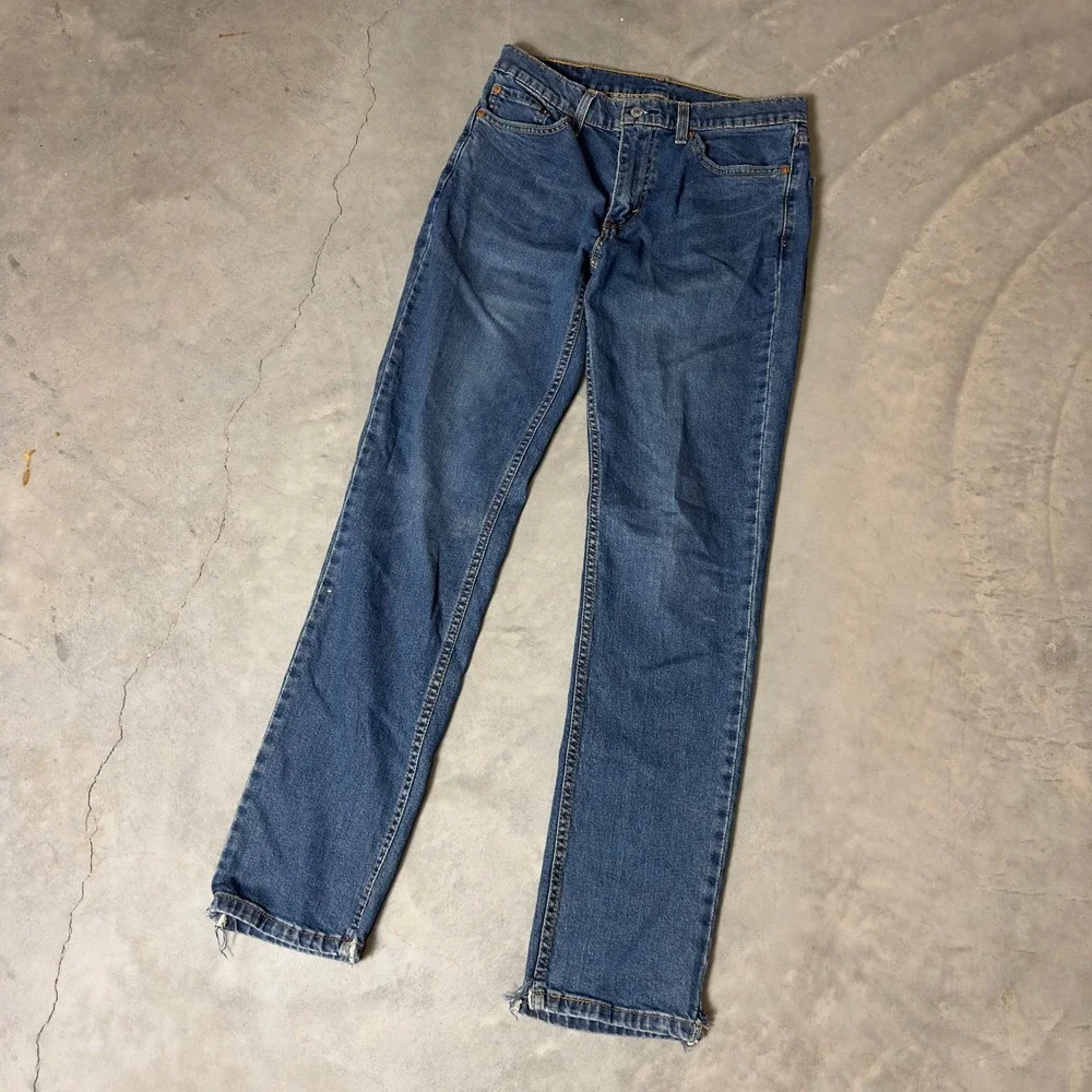 Levi's 511 Slim Fit Jeans Mens 32x34 Blue Medium Wash Denim Casual‎ Streetwear